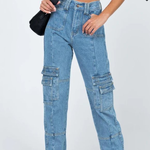 Lioness Stacey Jeans in Denim Blue - Picture 2 of 4